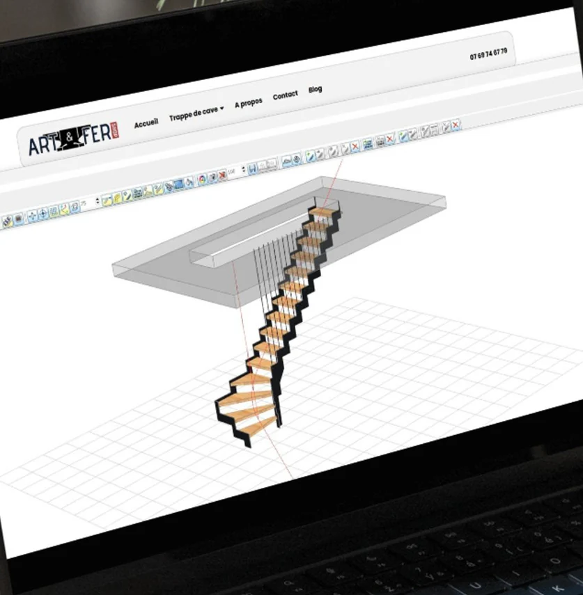 Plan de conception d’un escalier métallique sur mesure